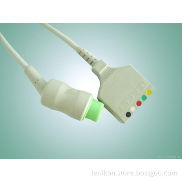 Siemens One Piece 5-Lead ECG Cable with Leadwires